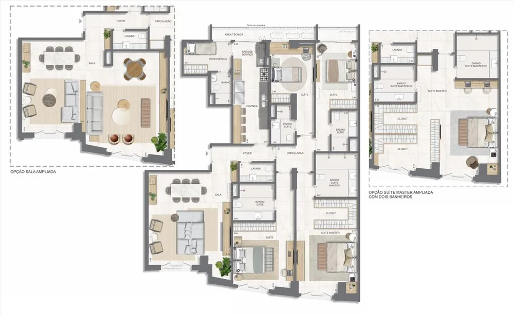 Apartamento, 4 quartos, 211 m² - Foto 154