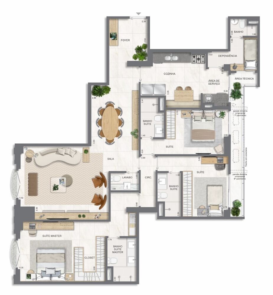 Apartamento à venda com 2 quartos, 78m² - Foto 5
