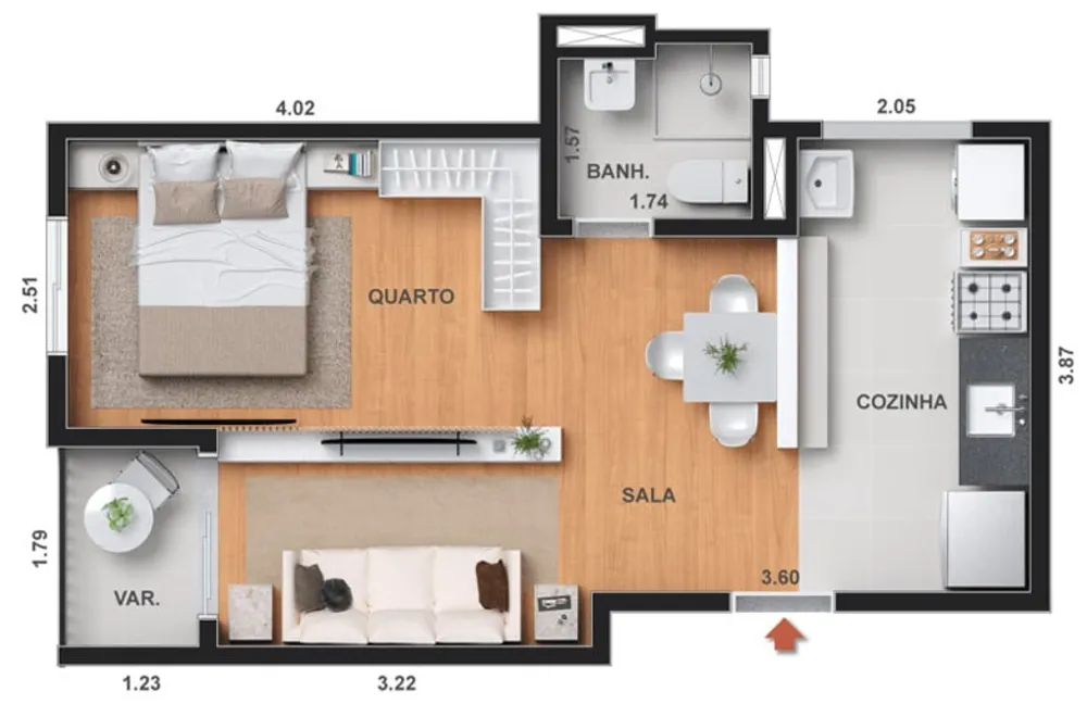 Apartamento, 1 quarto, 31 m² - Foto 23