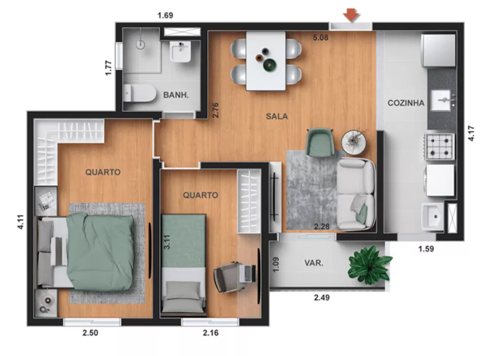 Apartamento, 1 quarto, 31 m² - Foto 20
