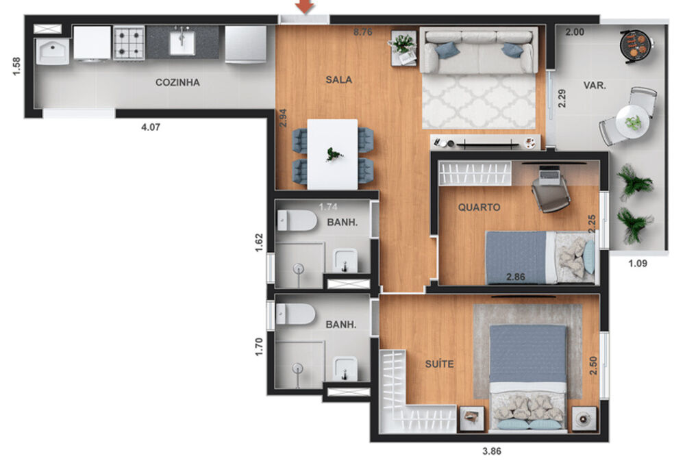 Apartamento, 1 quarto, 31 m² - Foto 22