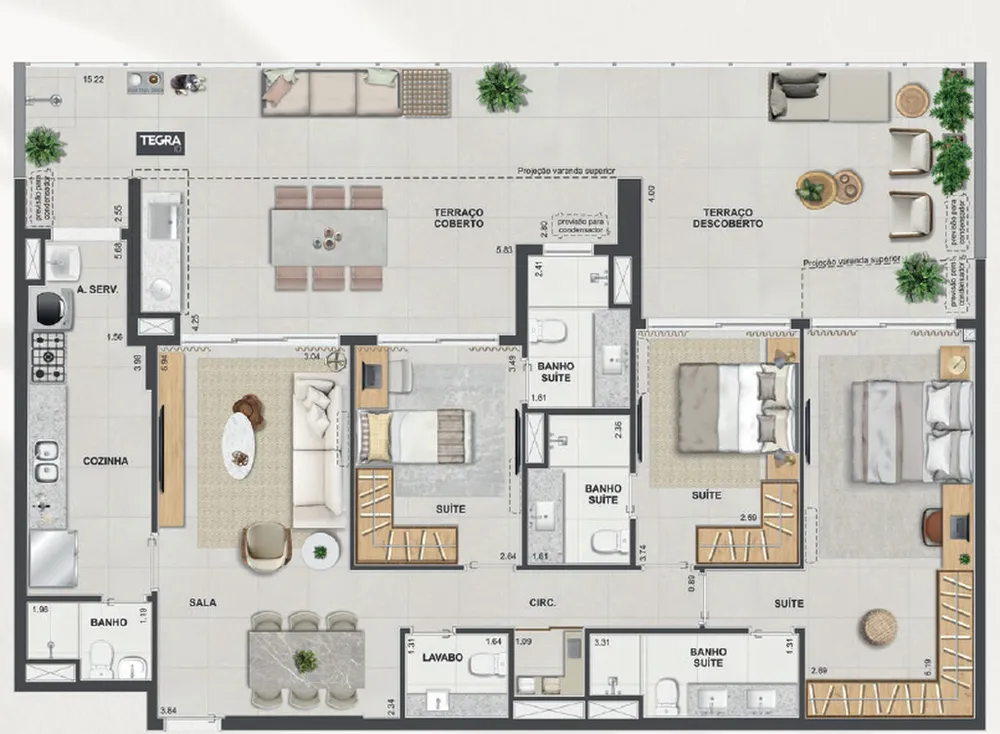 Apartamento, 4 quartos, 128 m² - Foto 58