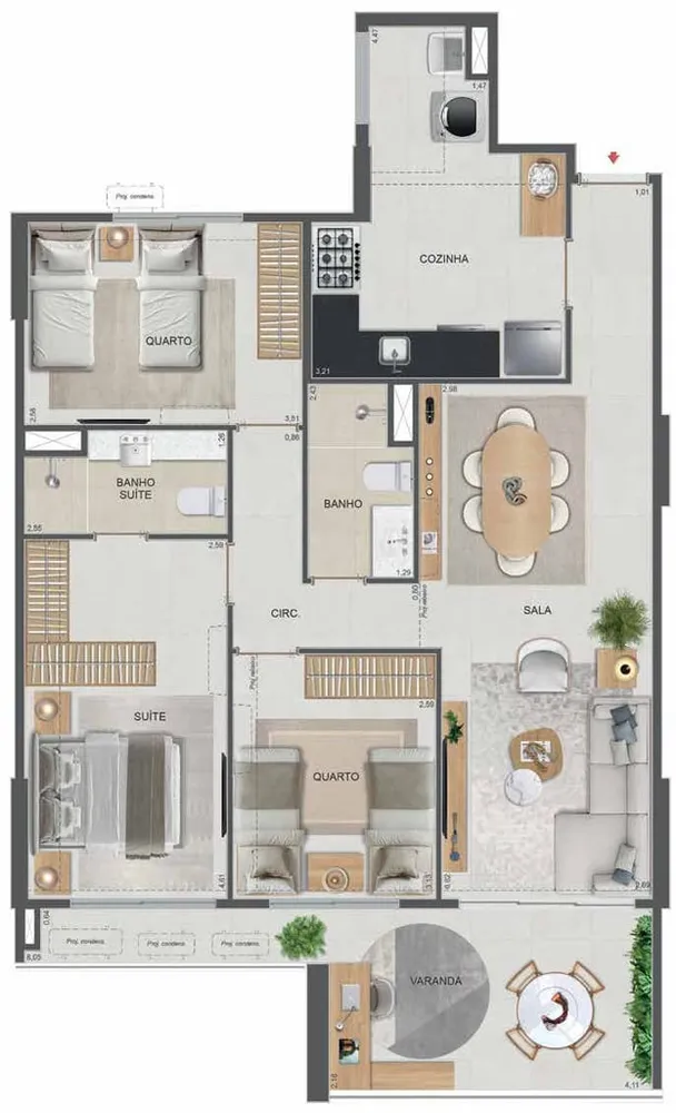 Cobertura, 3 quartos, 110 m² - Foto 46