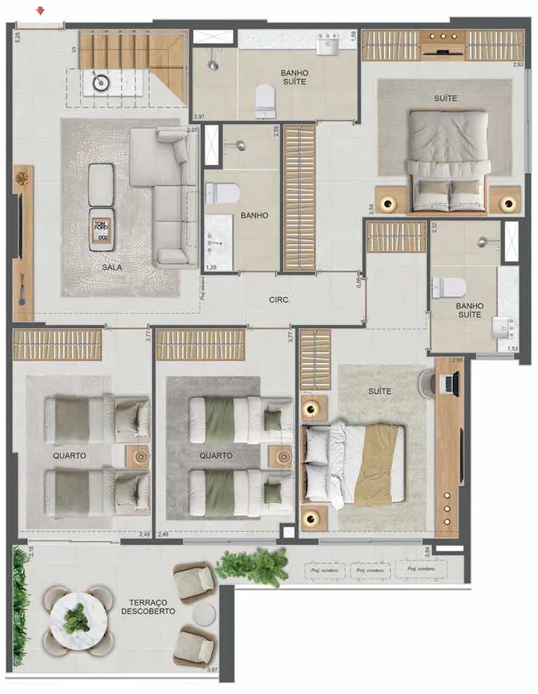 Cobertura, 3 quartos, 110 m² - Foto 83
