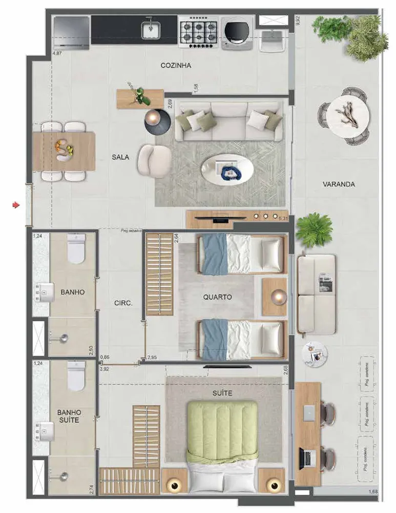 Cobertura, 3 quartos, 110 m² - Foto 45