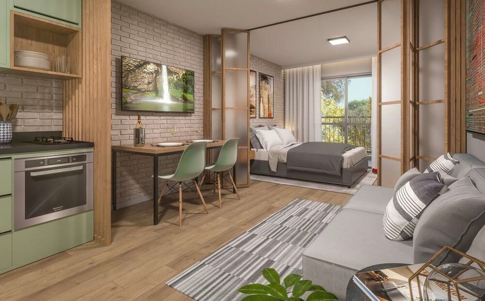 Apartamento à venda com 1 quarto, 35m² - Foto 2