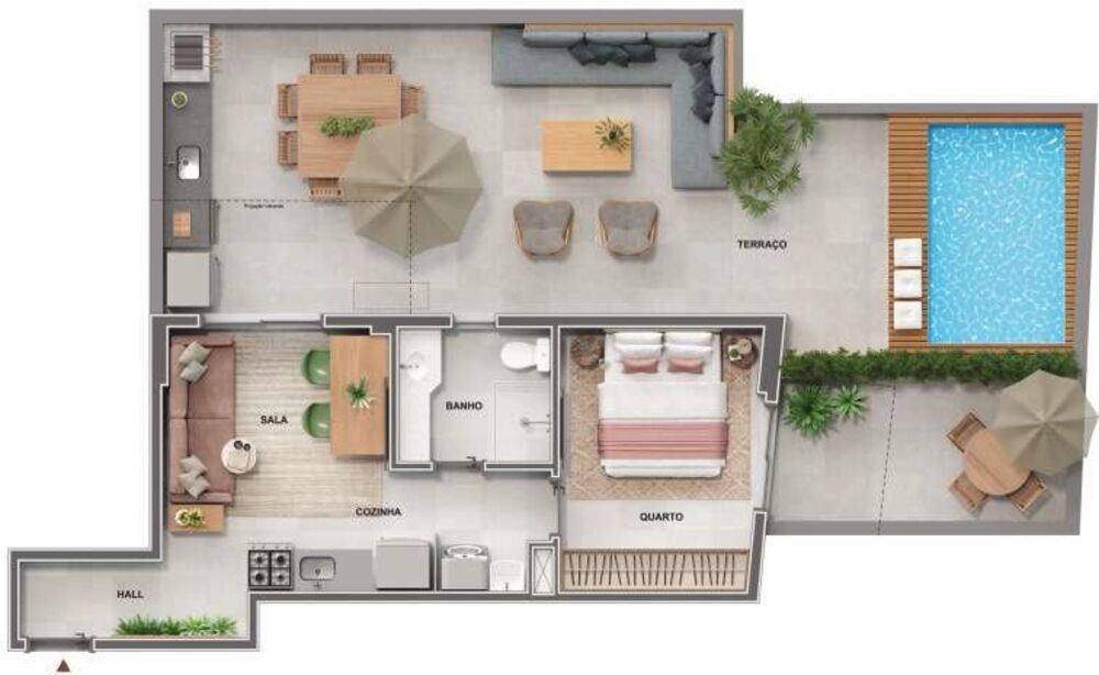 Apartamento à venda com 1 quarto, 35m² - Foto 10
