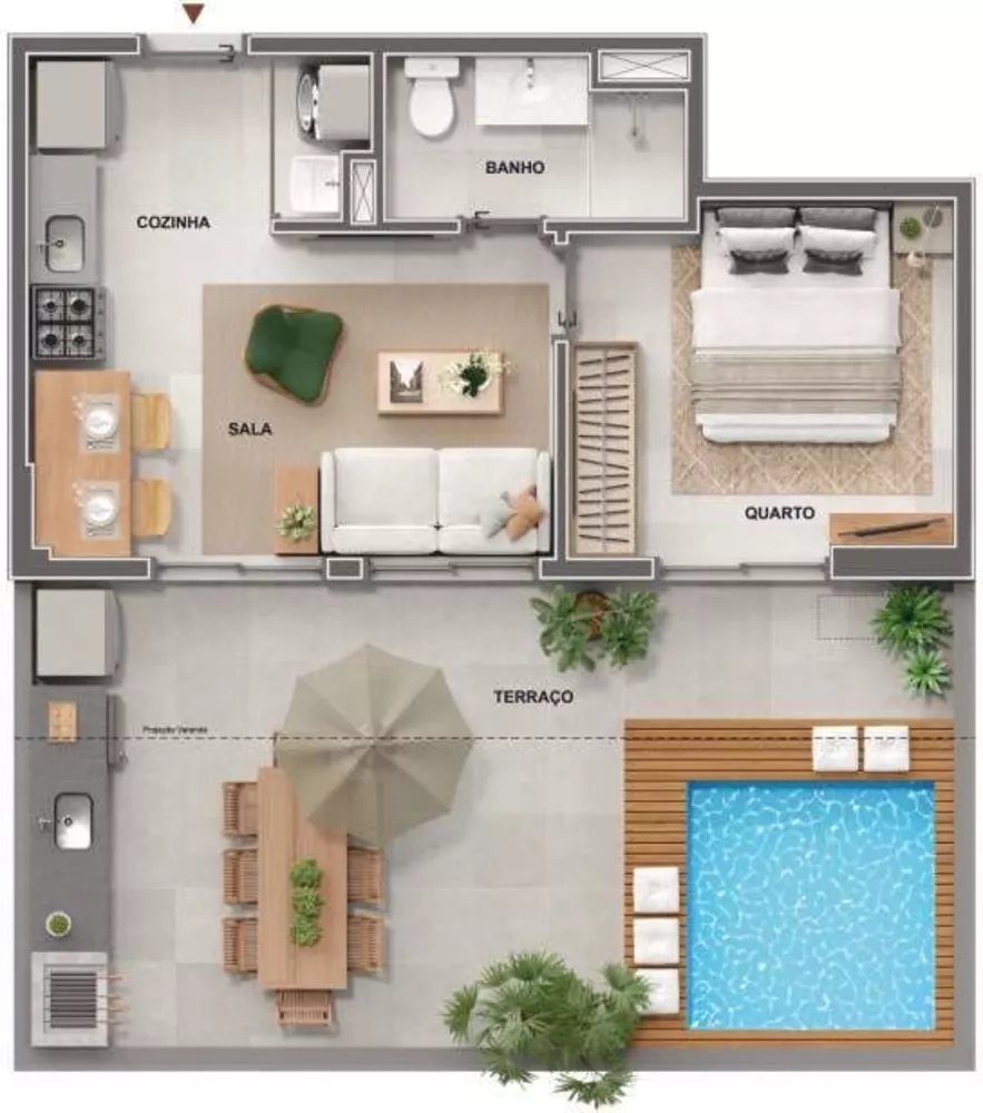 Apartamento, 1 quarto, 35 m² - Foto 21