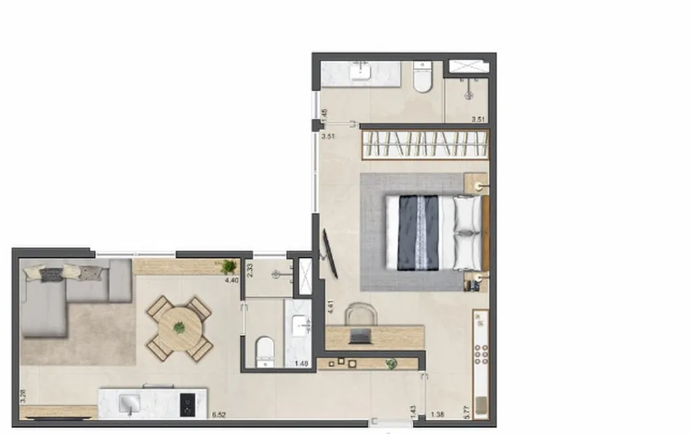 Apartamento, 2 quartos, 77 m² - Foto 6