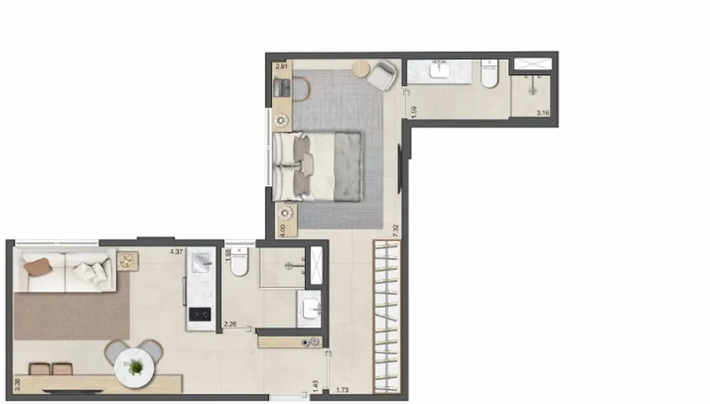 Apartamento, 2 quartos, 77 m² - Foto 9