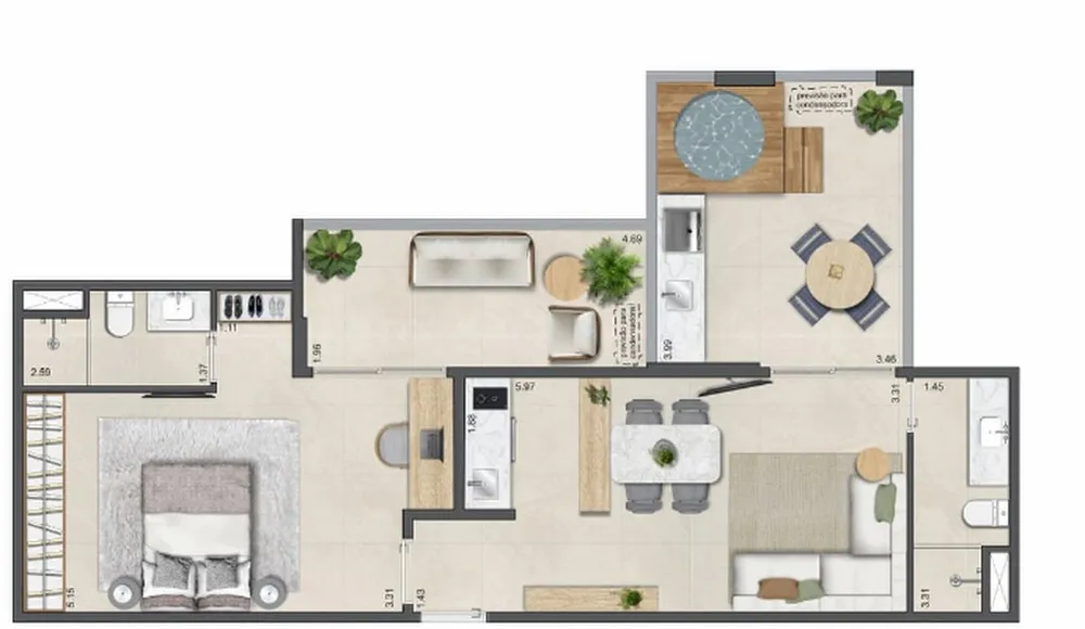 Apartamento, 2 quartos, 77 m² - Foto 17