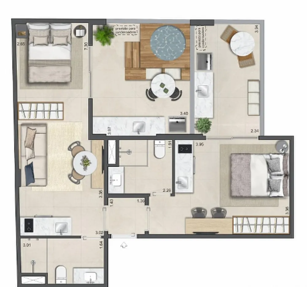 Apartamento, 2 quartos, 77 m² - Foto 14