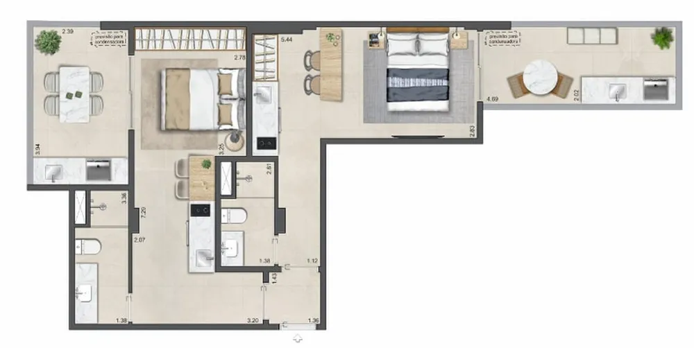 Apartamento, 2 quartos, 77 m² - Foto 8