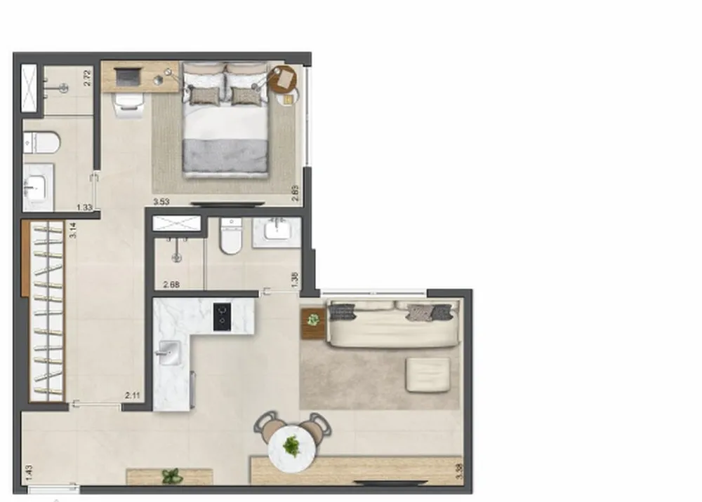 Apartamento, 2 quartos, 77 m² - Foto 15