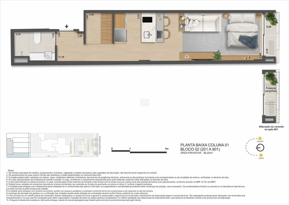 Apartamento, 1 quarto, 48 m² - Foto 47