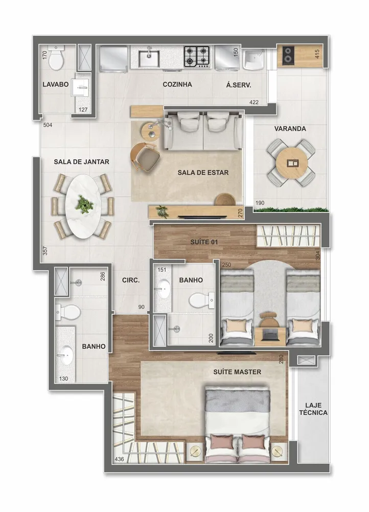 Apartamento, 3 quartos, 95 m² - Foto 80