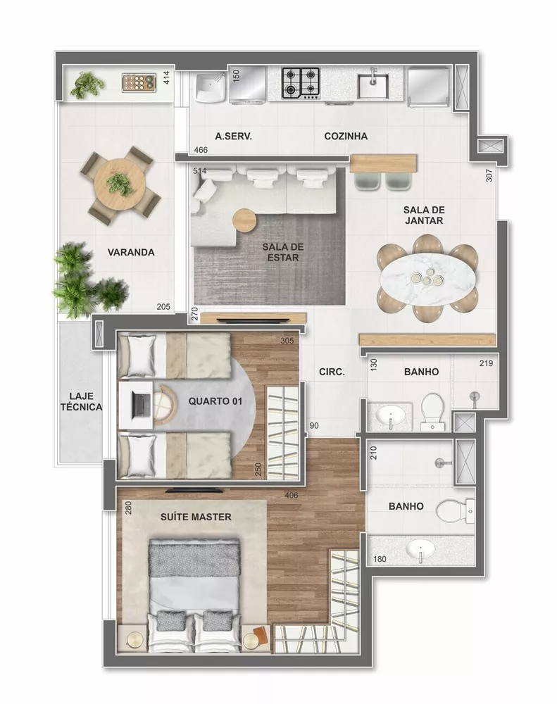 Apartamento, 3 quartos, 95 m² - Foto 6