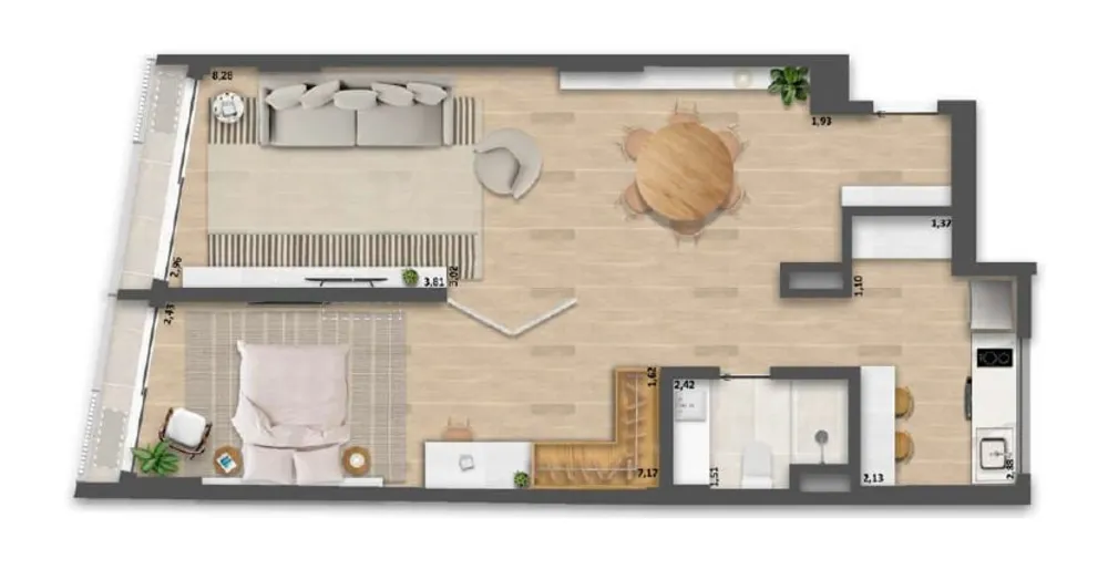 Apartamento, 1 quarto, 58 m² - Foto 57