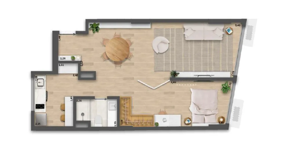 Apartamento, 1 quarto, 58 m² - Foto 48