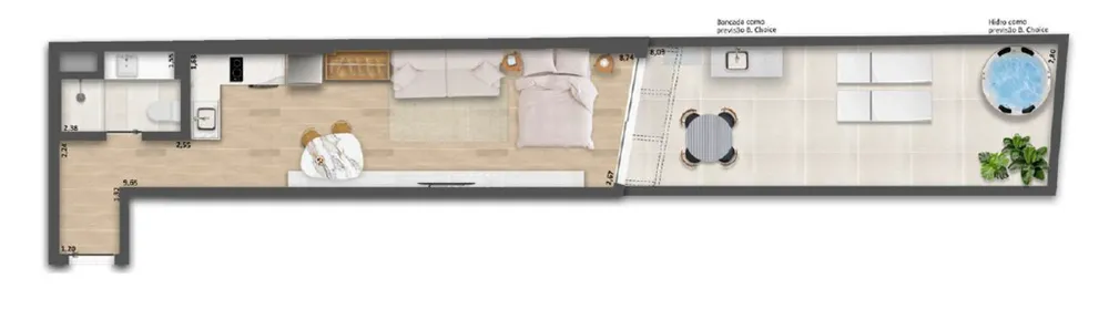 Apartamento, 1 quarto, 58 m² - Foto 40