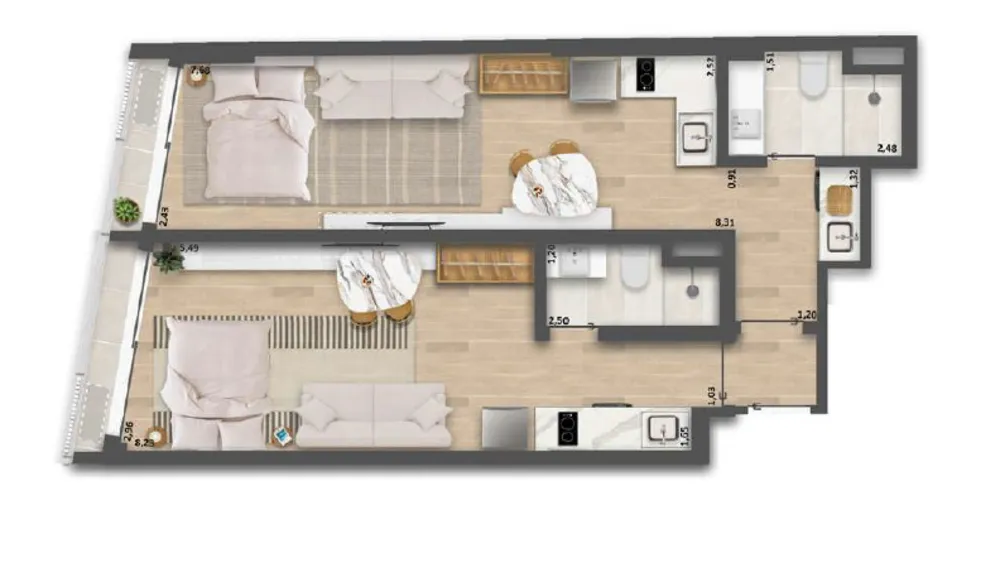 Apartamento, 1 quarto, 58 m² - Foto 50