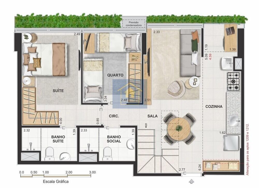 Apartamento à venda com 2 quartos, 60m² - Foto 8