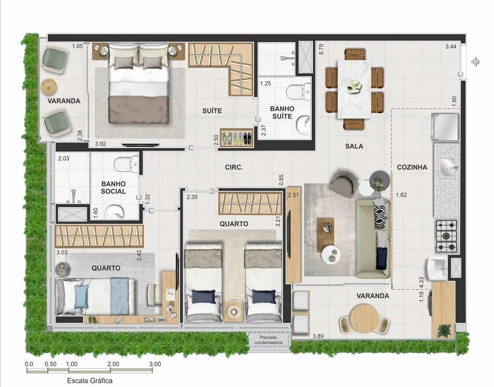 Apartamento, 2 quartos, 60 m² - Foto 81