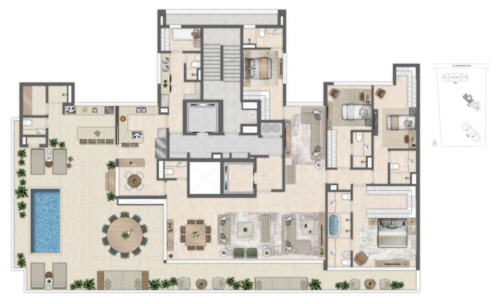 Apartamento, 4 quartos, 199 m² - Foto 7