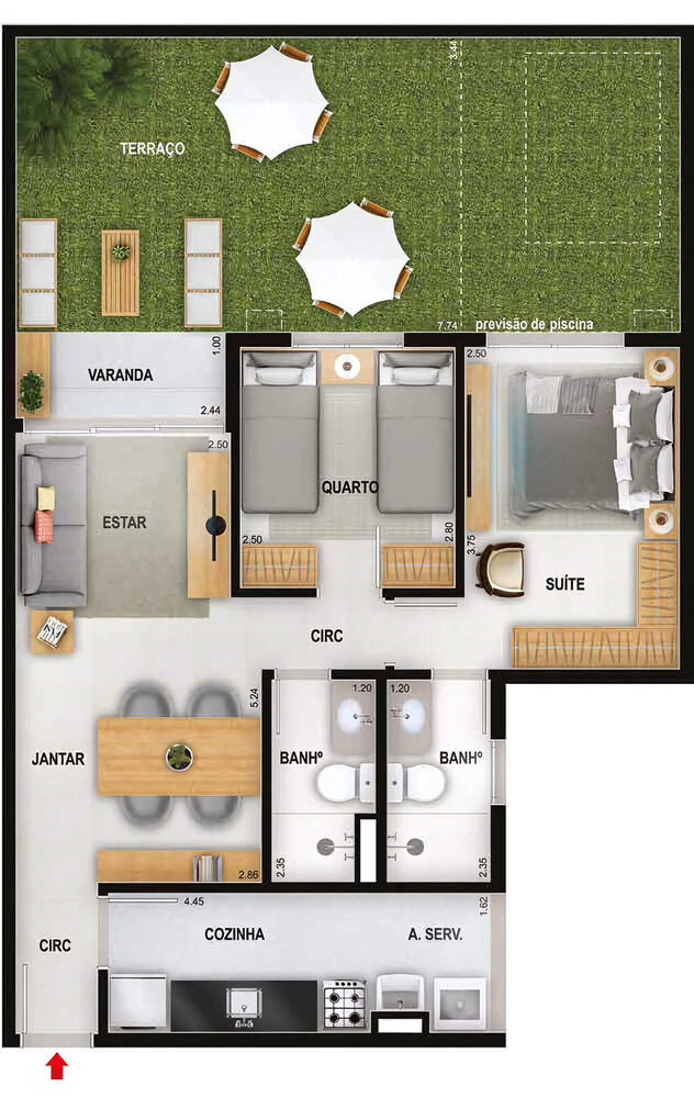 Apartamento, 3 quartos, 75 m² - Foto 15