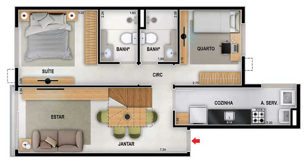 Apartamento, 3 quartos, 75 m² - Foto 20