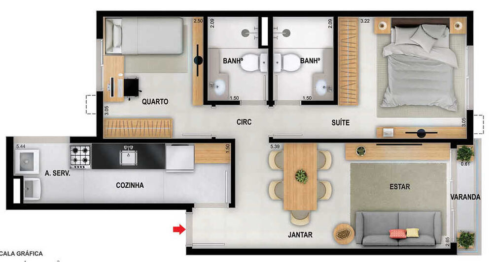 Apartamento, 3 quartos, 75 m² - Foto 16