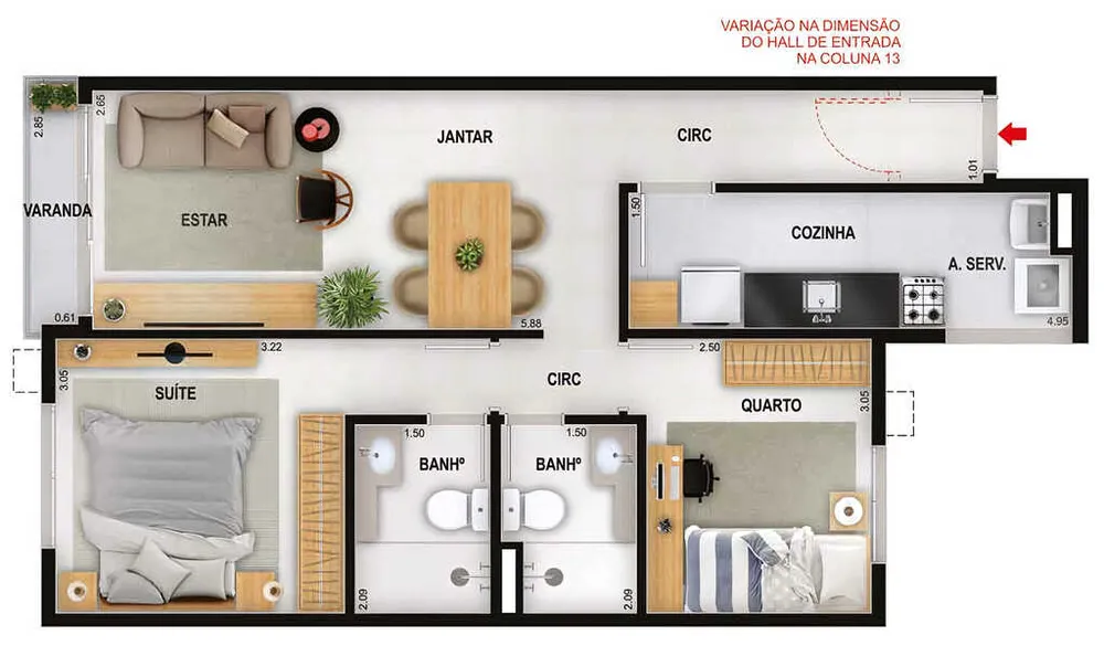 Apartamento, 3 quartos, 75 m² - Foto 20