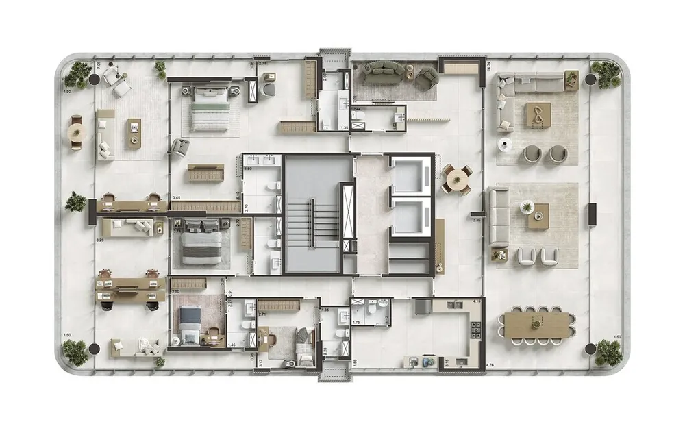 Apartamento, 4 quartos, 344 m² - Foto 60