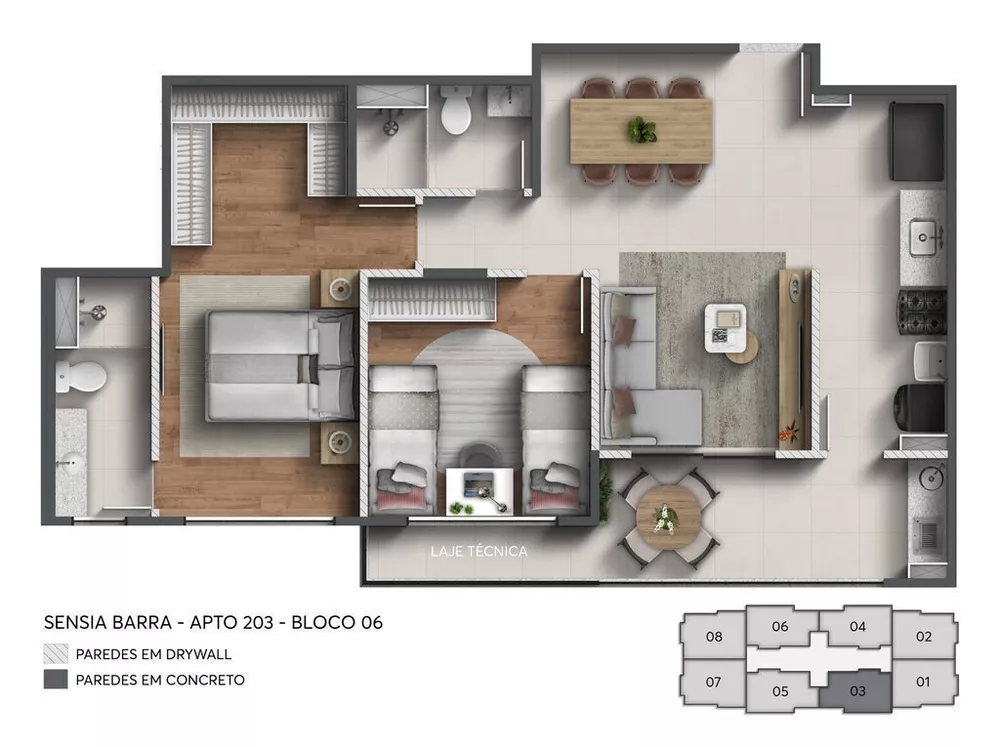 Apartamento, 1 quarto, 53 m² - Foto 22