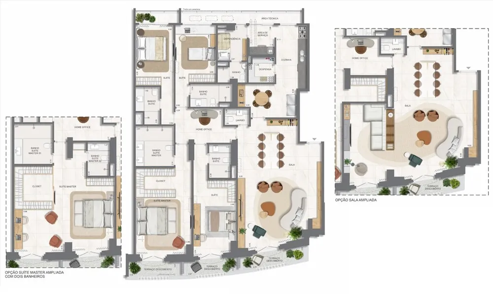 Apartamento, 3 quartos, 131 m² - Foto 166