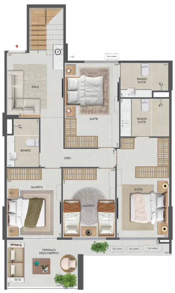 Cobertura, 1 quarto, 110 m² - Foto 96