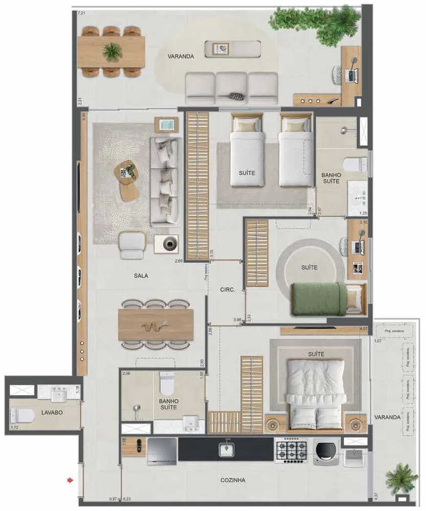 Cobertura, 1 quarto, 110 m² - Foto 71