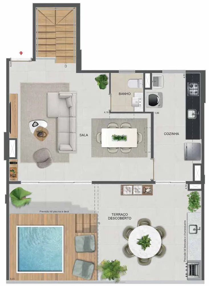 Cobertura, 1 quarto, 110 m² - Foto 97