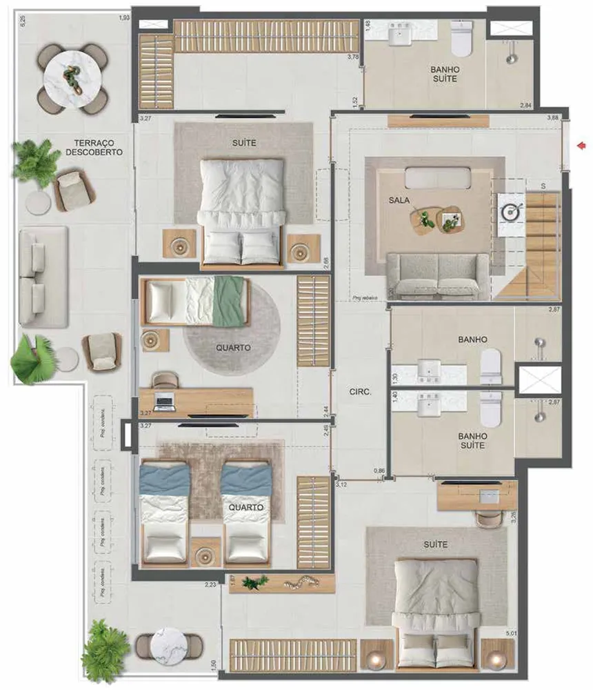 Cobertura, 1 quarto, 110 m² - Foto 104