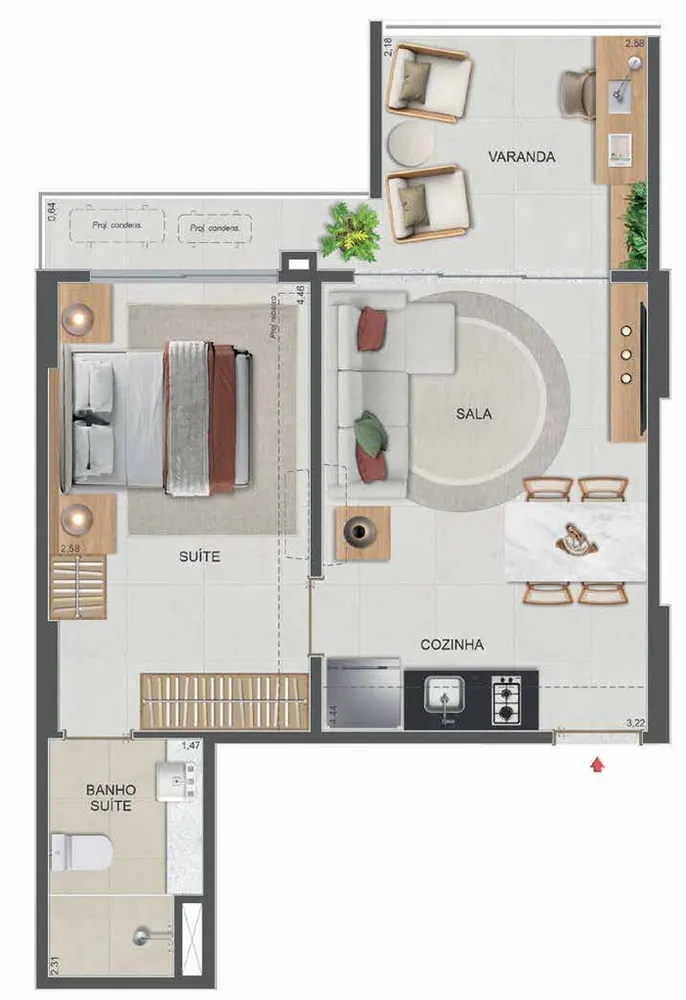 Cobertura, 1 quarto, 110 m² - Foto 39