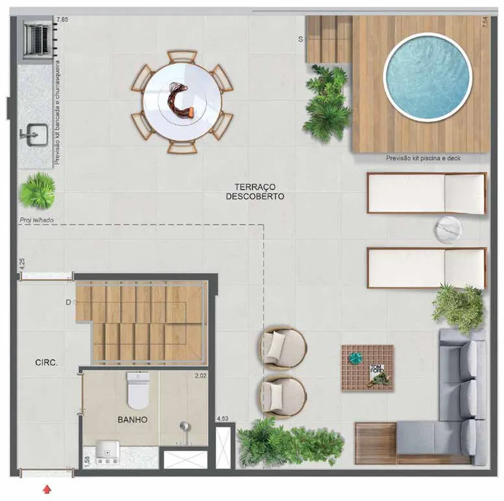 Cobertura, 1 quarto, 110 m² - Foto 79