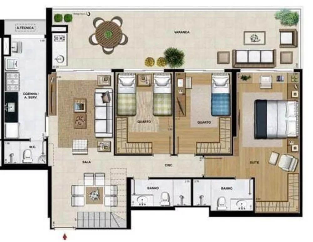 Apartamento, 3 quartos, 117 m² - Foto 5