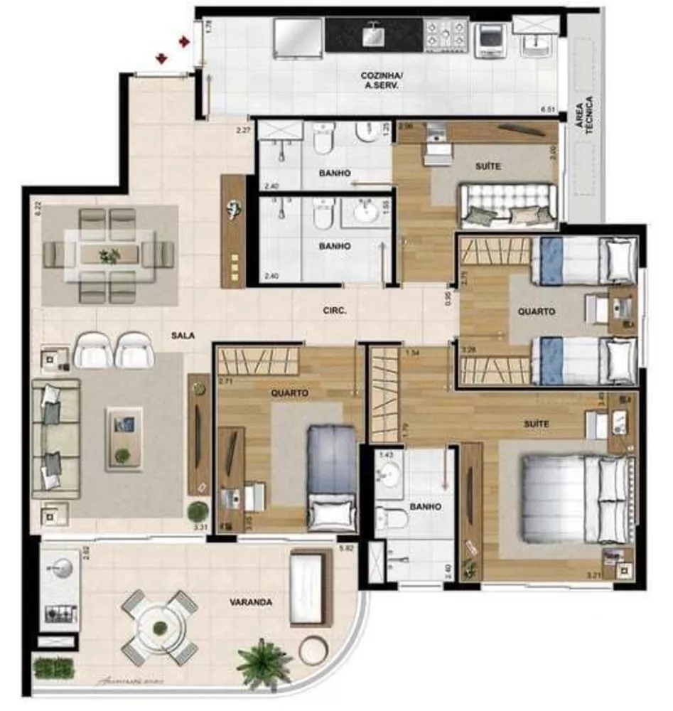 Apartamento, 3 quartos, 117 m² - Foto 13