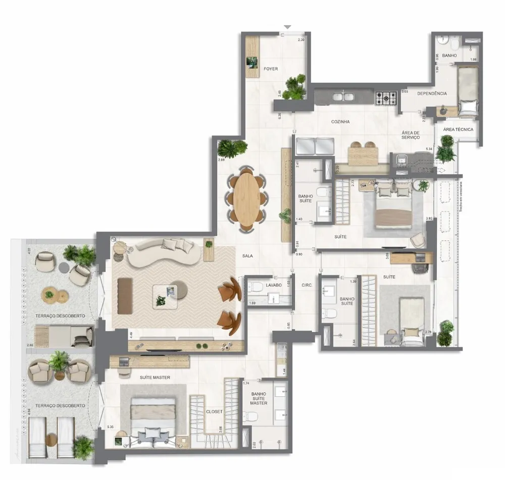 Apartamento, 3 quartos, 131 m² - Foto 62