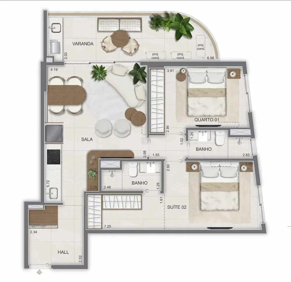 Apartamento, 2 quartos, 75 m² - Foto 35