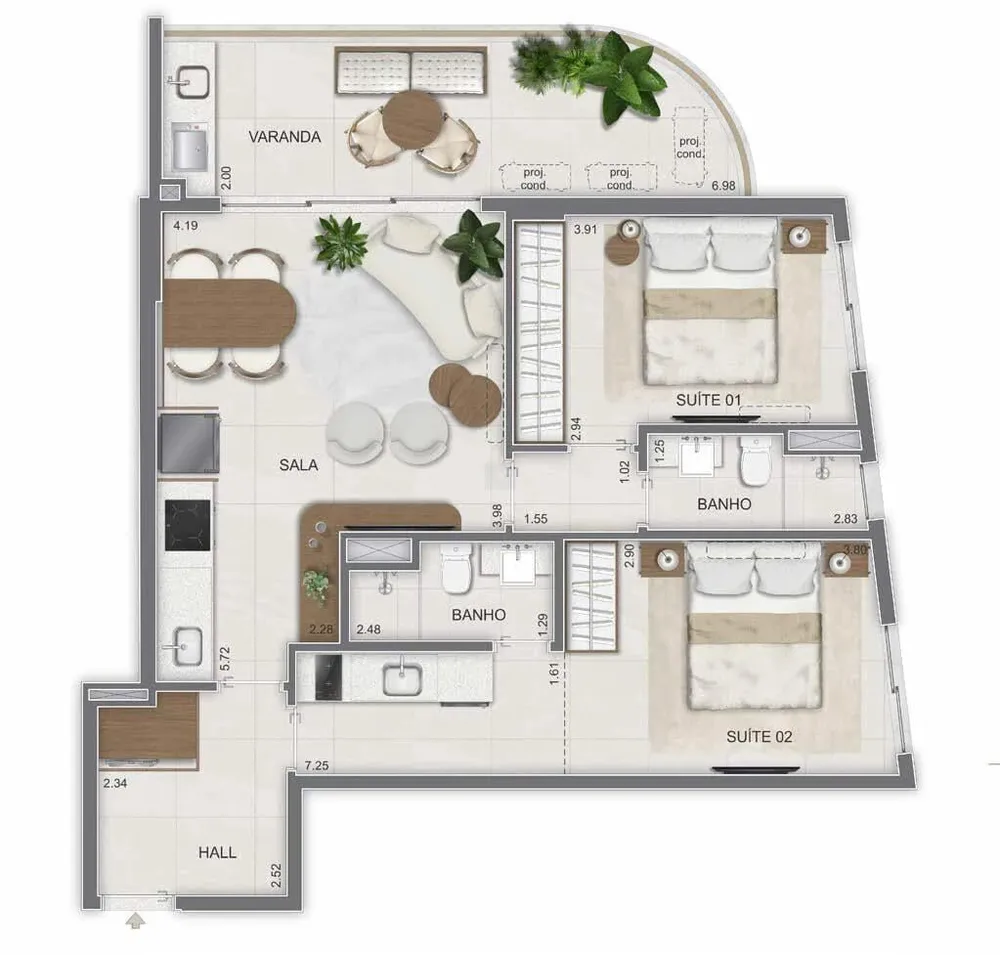 Apartamento, 2 quartos, 75 m² - Foto 34