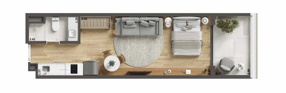 Apartamento, 1 quarto, 39 m² - Foto 16