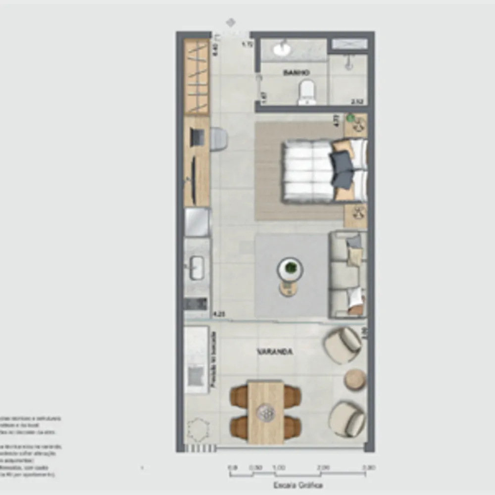 Apartamento, 1 quarto, 39 m² - Foto 50