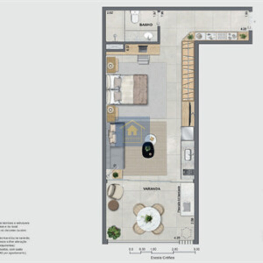Apartamento à venda com 1 quarto, 39m² - Foto 9