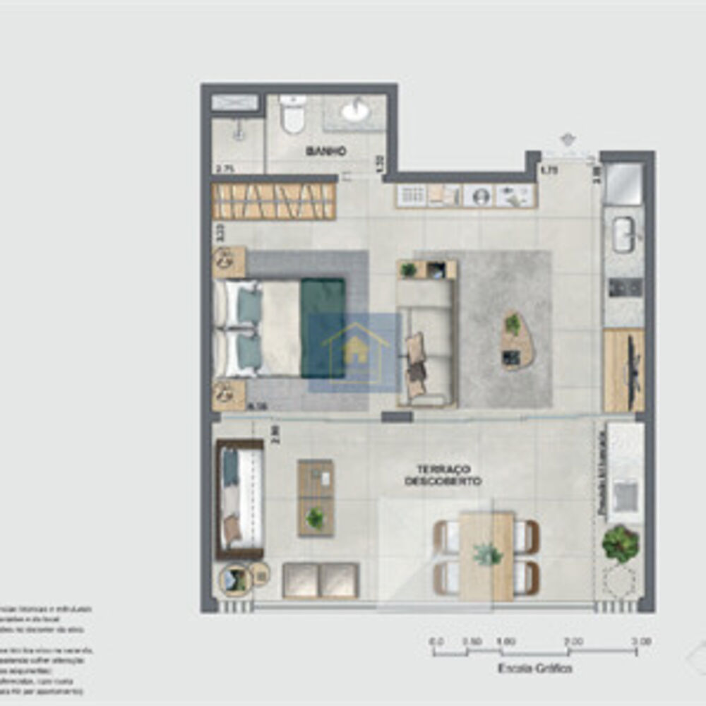 Apartamento à venda com 1 quarto, 39m² - Foto 11
